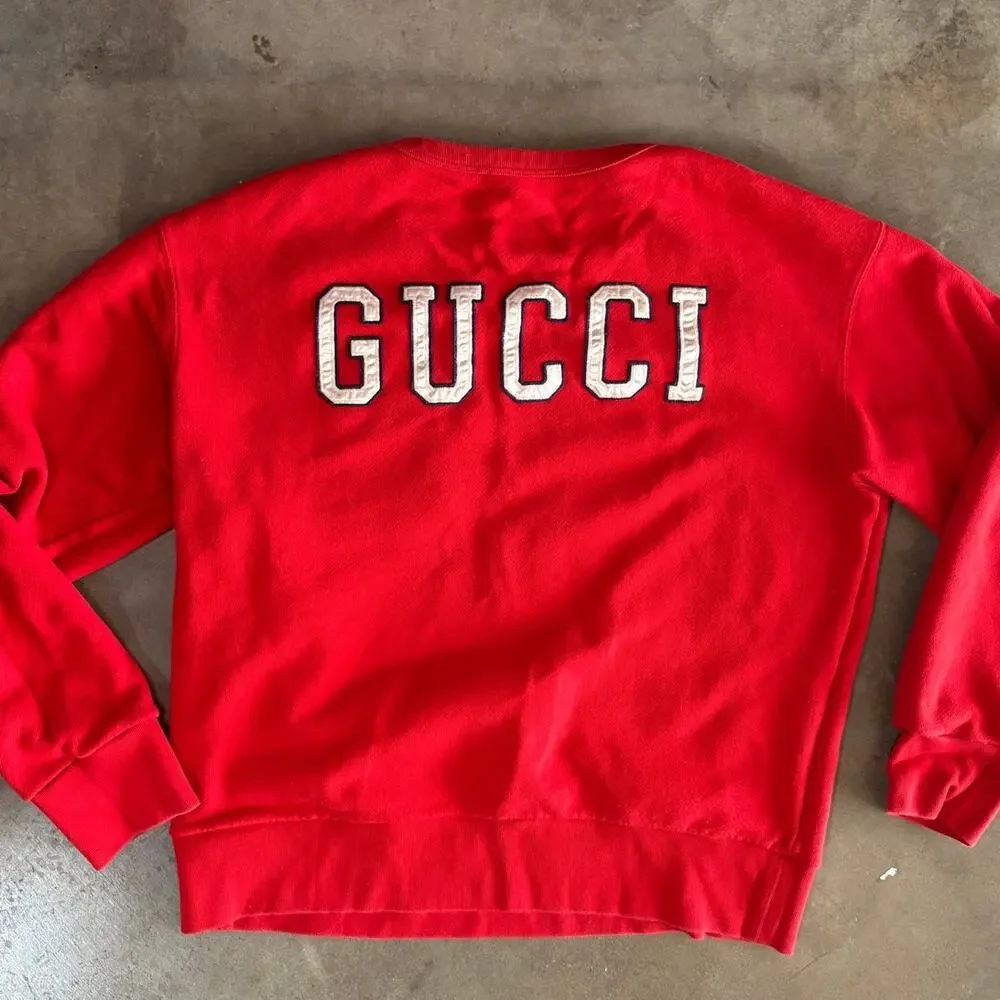 Gucci x MLB Sylvie Web Accent SF Sweatshirt Mens L